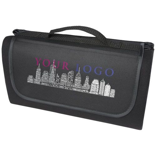 PF113294-3Salvie Picknickdecke aus recyceltem Kunststoff_ schwarz