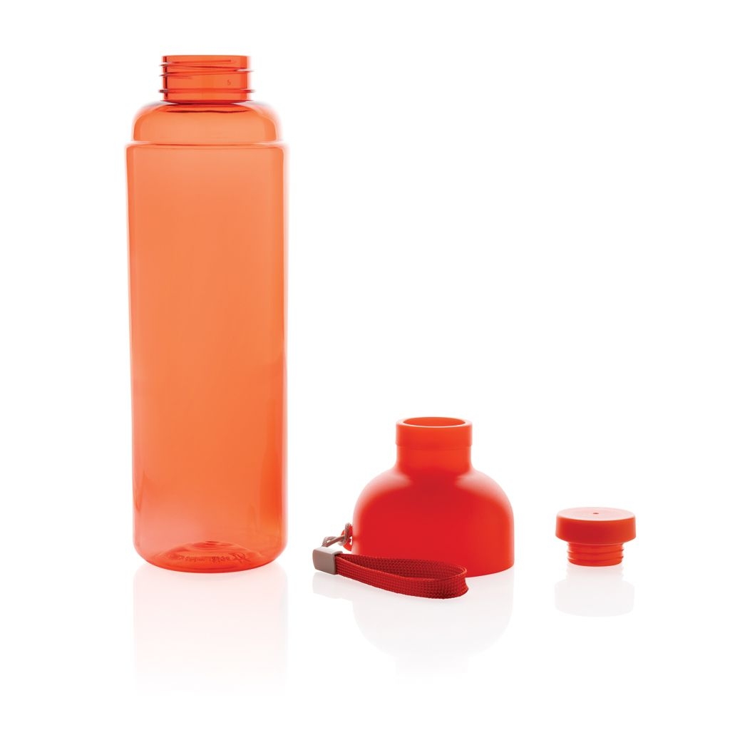 XDP437_01-4Impact auslaufsichere Wasserflasche aus RCS recyc. PET 600ml_ rot