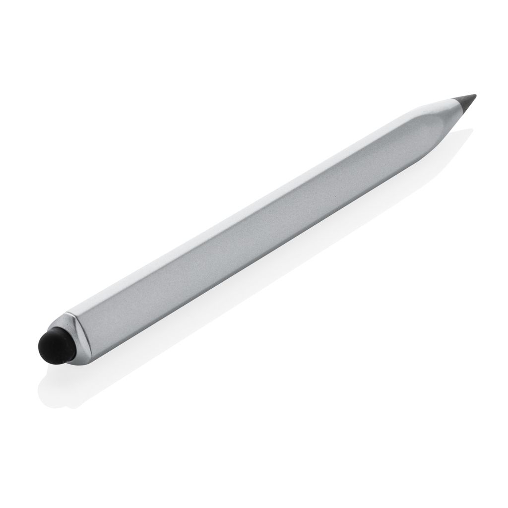 XDP221_01-2Eon Infinity Multitasking Stift aus RCS recycelt. Aluminium_ silber