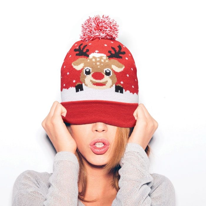 CX1529-05Shimas Hat Weihnachtliche Strickmuetze_ rot