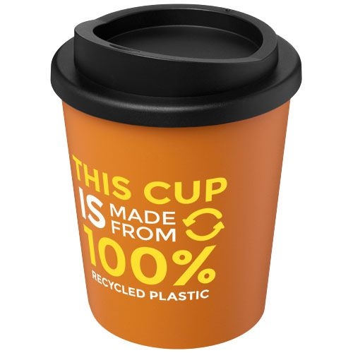 PF210452-3Americano® Espresso 250 ml recycelter Isolierbecher _ orange_schwarz