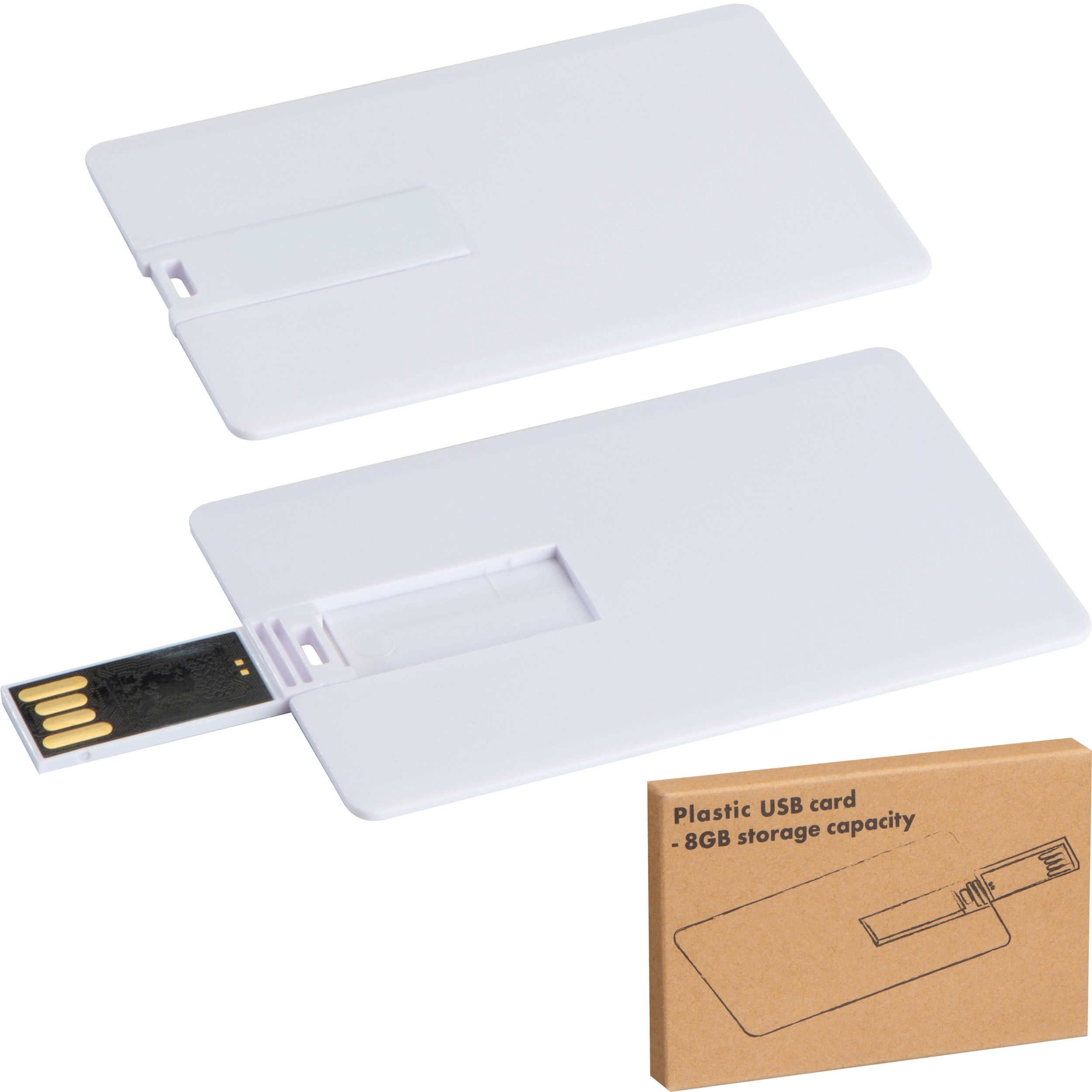 MA20336-06USB Karte 8GB LEONA_ weiss_ 8 GB