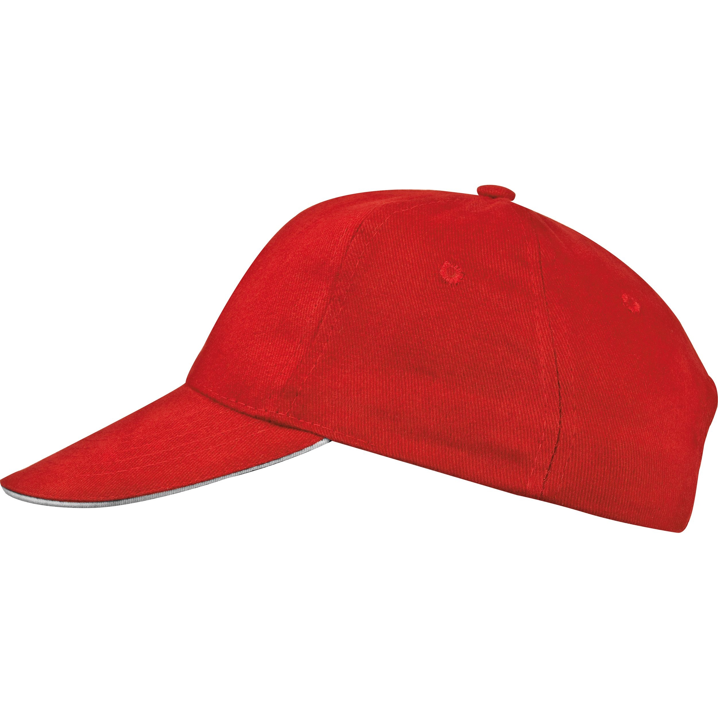 MA50466-056 Panel Sandwich Baseball Cap CURTIS_ rot