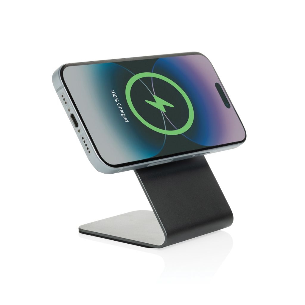 XDP309.10-02Terra Aluminium 15W magnetischer Wireless-Charger_ grau