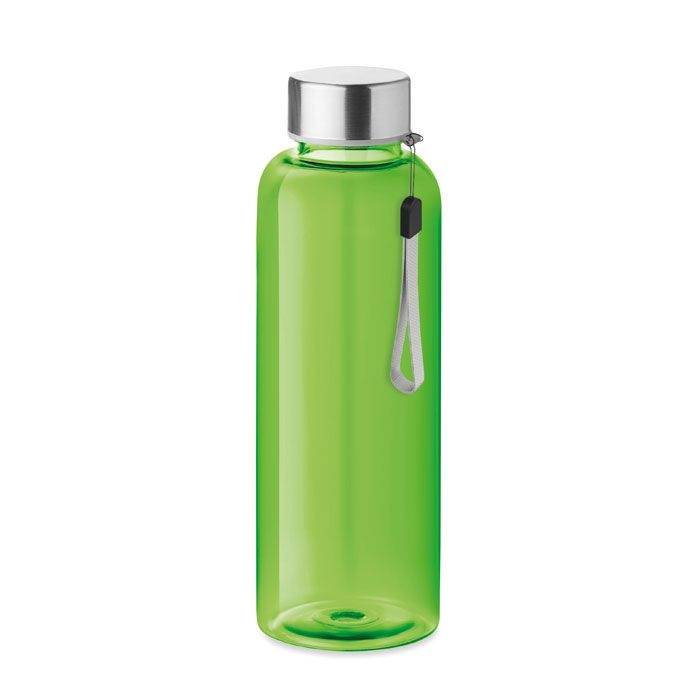 MO9910-51Utah Rpet RPET-Flasche 500ml_ transparent limettengruen