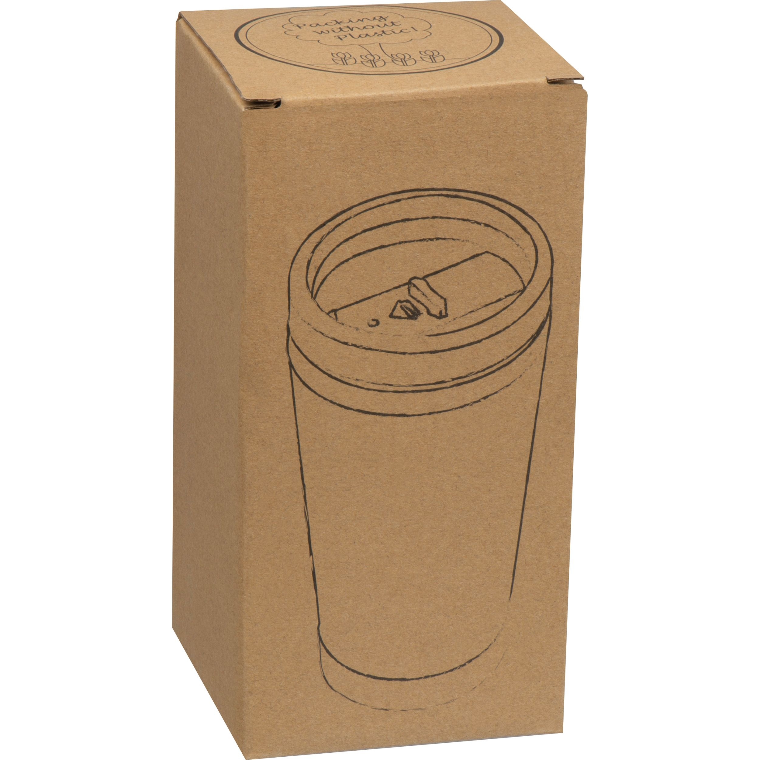MA60926-13Edelstahlbecher mit Bambusummantelung_ 400 ml CHRISTOPH_ beige