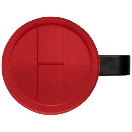 PF210420-3Brite-Ameriano® Grande 350 ml Isolierbecher mit auslaufsicherem Schraubverschluss_ schwarz_rot