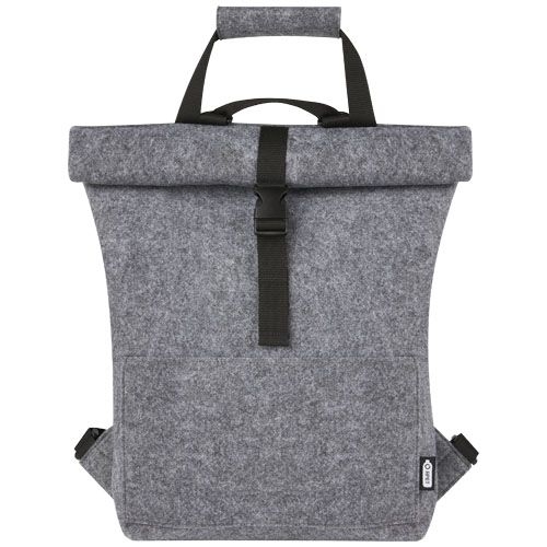 PF120663-1Felta Fahrradtasche aus GRS-recyceltem Filz 13 L_ mittelgrau