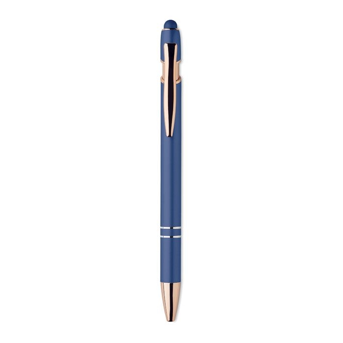 MO2380-04Scribble Druckkugelschreiber Aluminium_ blau