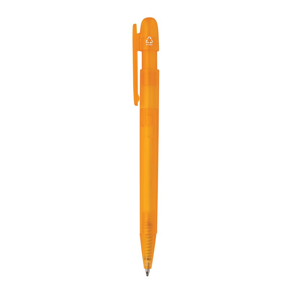 XDP611.26-08Devin transparenter Stift aus GRS zertifiziertem rABS_ orange