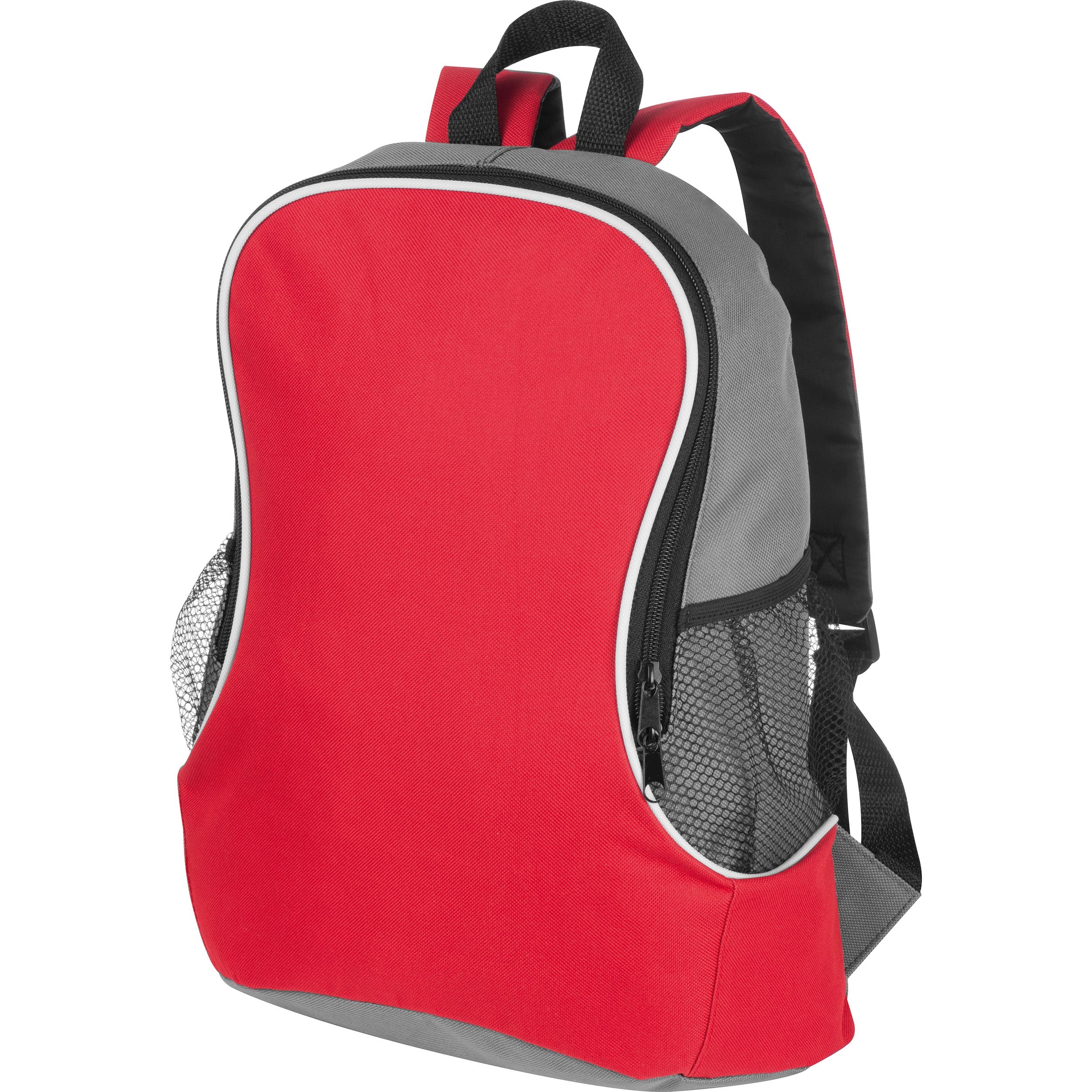 MA68933-05Rucksack mit Seitenfaechern aus Polyester CAMERON_ rot