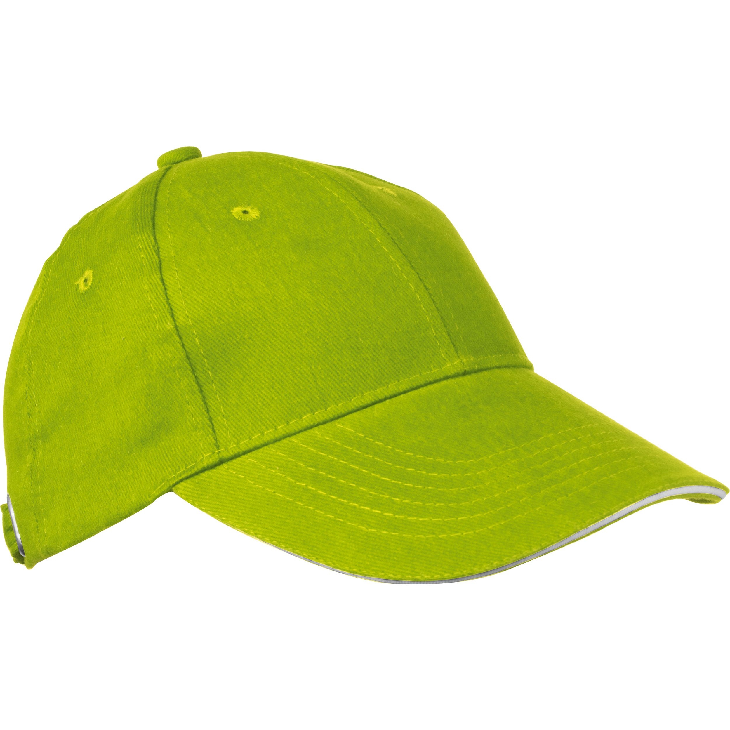 6 Panel Sandwich Baseball Cap, apfelgrün