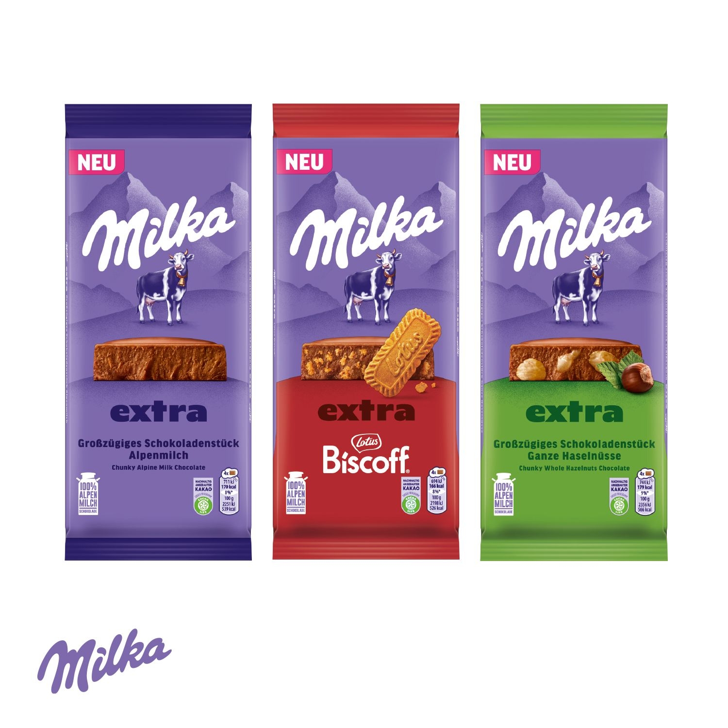 CD91662-02Milka Schokoladentafel Extra_ 190 g_ Alpenmilch