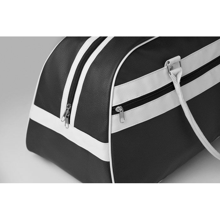MO2987-03Nostalgic Sporttasche PU_ schwarz