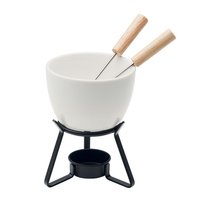 MO2385-06Kase Keramik-Fondue-Set 240 ml_ weiss