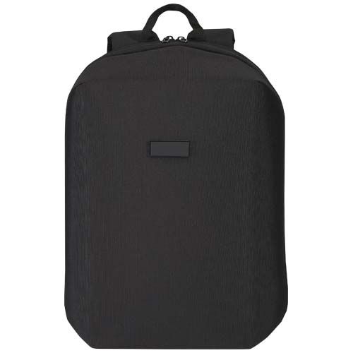 PF130110-3Luma 15_ GRS Laptop-Rucksack aus recyceltem Material mit Diebstahlschutz 10L_ schwarz