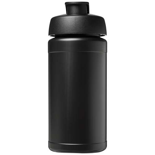 PF210289-4Baseline Rise 500 ml Sportflasche mit Klappdeckel_ schwarz_schwarz
