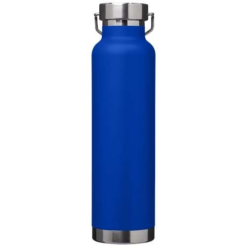 PF100865-3Thor 650 ml RCS-zertifizierte Kupfer-Vakuum Isolierflasche aus recyceltem Edelstahl _ royalblau