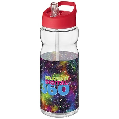 PF210437-11H2O Active® Base Tritan™ 650 ml Sportflasche mit Ausgussdeckel_ transparent klar_rot