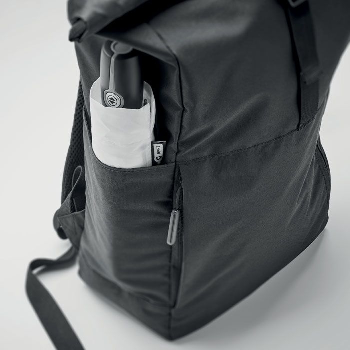 MO2051-03Valley Rollpack Rolltop-Rucksack 300D RPET_ schwarz