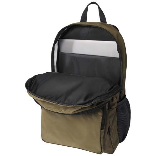 PF130086-4Trend Plus 15_ Laptop-Rucksack aus recyceltem GRS-Material 20 L_ waldgruen