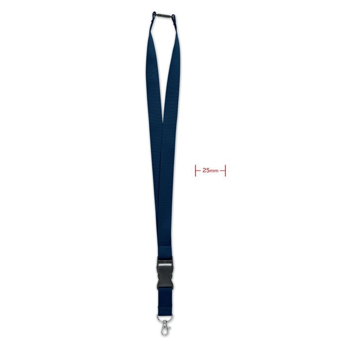 MO9661-04Wide Lany Lanyard mit Metallkarabiner_ blau