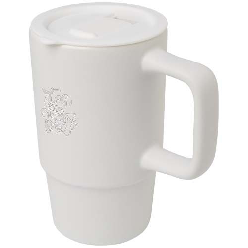 PF100896-1Carter 450 ml Keramiktasse mit Kunststoffdeckel_ weiss