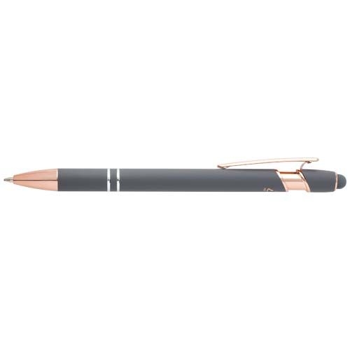 PF106246-5Nanna Kugelschreiber mit Roségold Finish _ daemmergrau