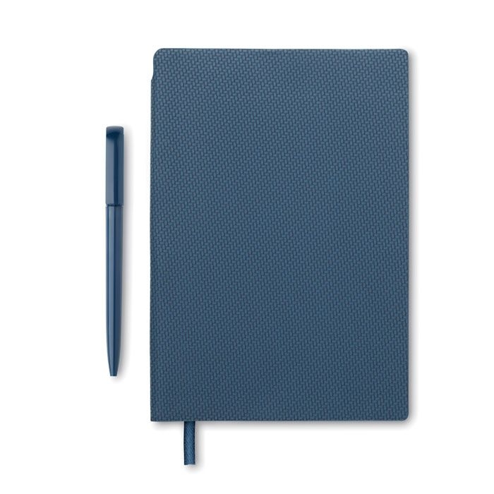 MO2524-85Nota DIN A5 PU Notizbuch mit Stift_ marineblau