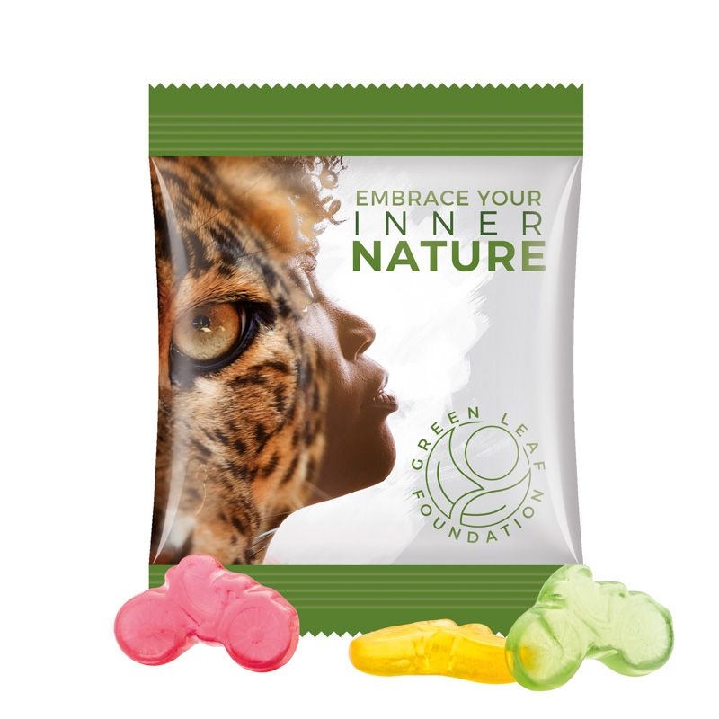 JG10062-17Minituete 15g_ Fruchtgummi Standardformen_ Fahrrad_ weisse Folie