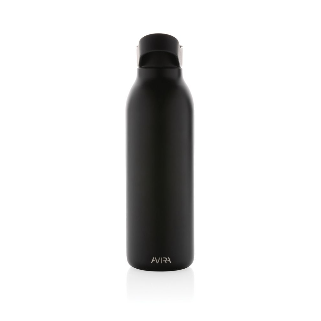 XDP438.08-1Avira Ara RCS Re-Steel Fliptop Wasserflasche 500ml_ schwarz