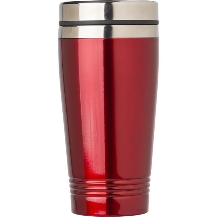 GI709939-08Trinkbecher aus Edelstahl _450 ml_ Velma_ rot