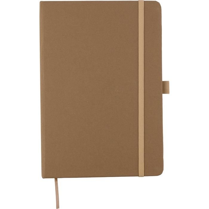 GI1103693-11Recycelter Bioabfall und Karton-Notizbuch A5 Gertrud_ brown