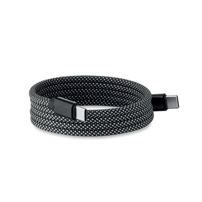 MO2778-33Braid Magnetisches Kabel RPET_ weiss_schwarz