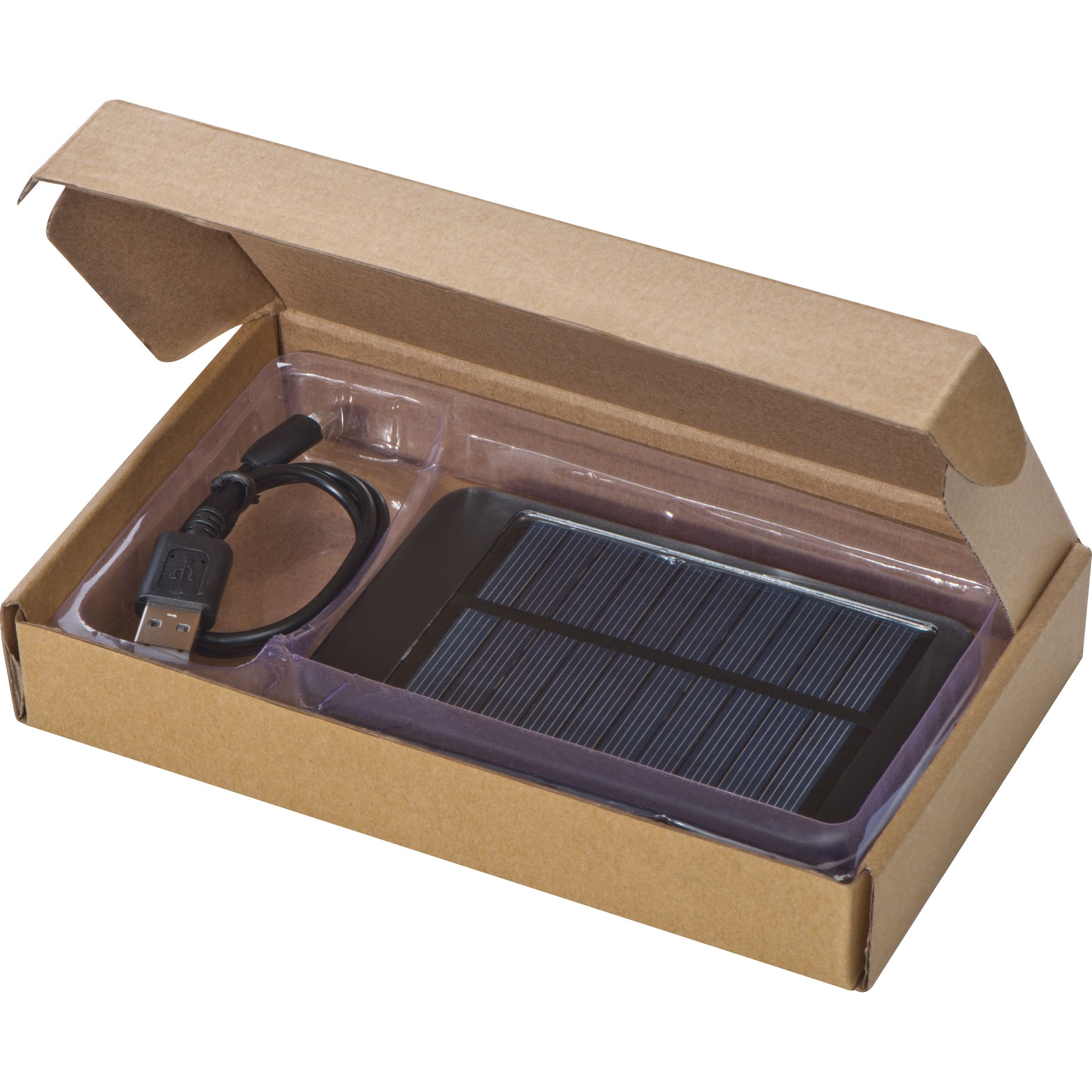 MA23559-03Solar Powerbank aus Metall mit 4.000 mAh LEONARD_ schwarz