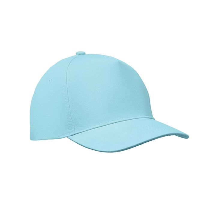 MO2345-66Sunny Baseball cap 5 panels 180gr_ babyblau