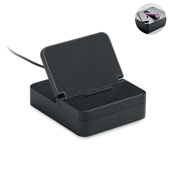 MO3189-03Chargebeat Ladestation mit Lautsprecher_ schwarz