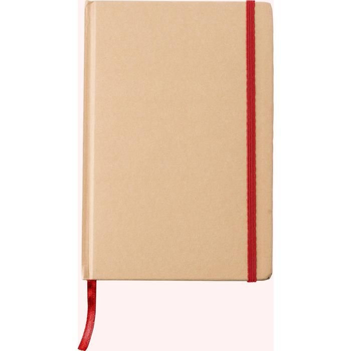 GI818553-08Notizbuch aus recyceltem Papier _A5_ Gianni_ rot