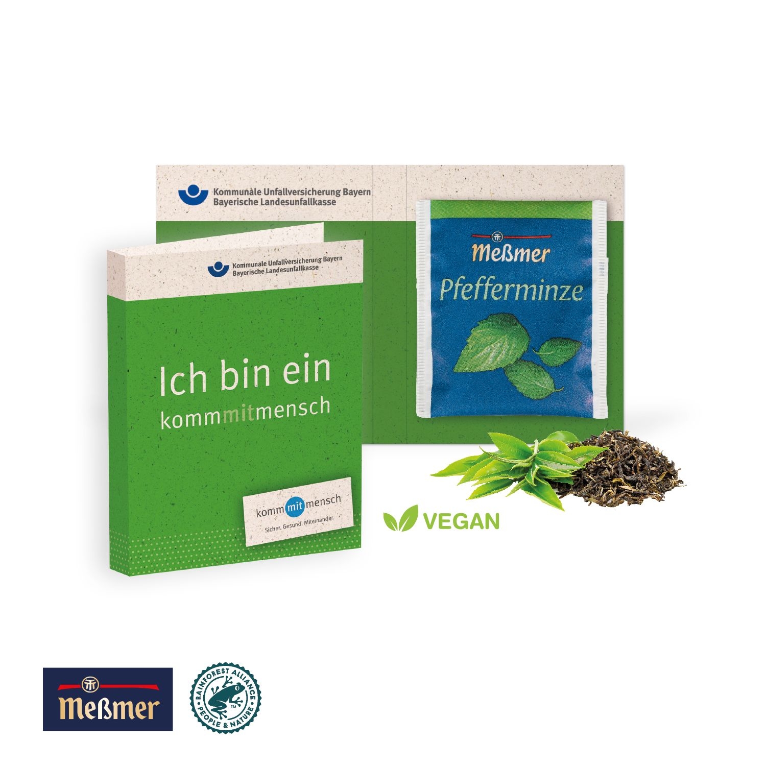 CD91038Werbe-Klappkarte mit Premium-Tee