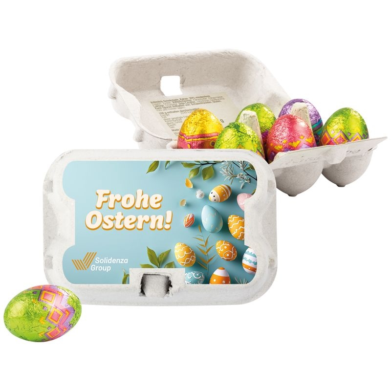 JG30001Sixpack mit Schoko-Ostereiern