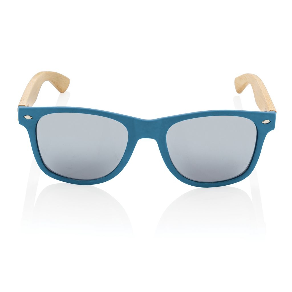 XDP453.97-5Sonnenbrille aus Bambus und RCS recyceltem Kunststoff_ blau