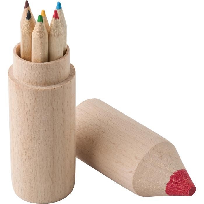 GI2786-11Buntstifte-Set in Holzbox Francis_ brown
