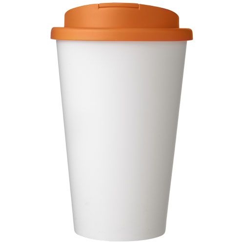 PF210695-9Americano® 350 ml Isolierbecher mit auslaufsicherem Schraubverschluss_ weiss_orange