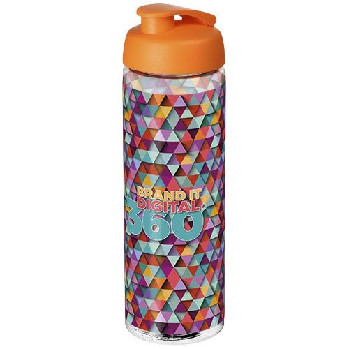 PF210094-8H2O Active® Vibe 850 ml Sportflasche mit Klappdeckel_ transparent_orange