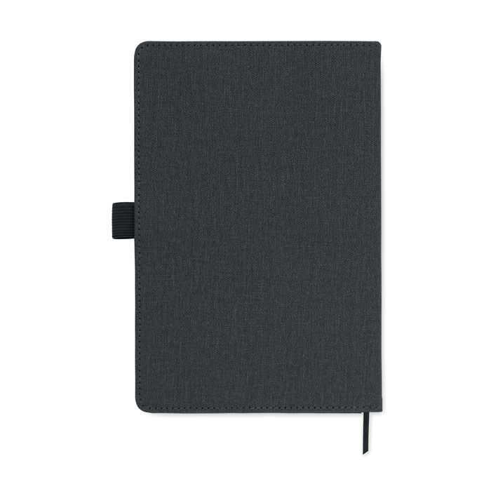 MO2285-03Cinco A5 notebook PU front pocket_ schwarz