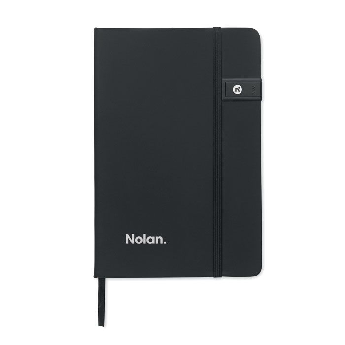 MO2725-03Usbnote DIN A5 Notizbuch inkl. USB_ schwarz