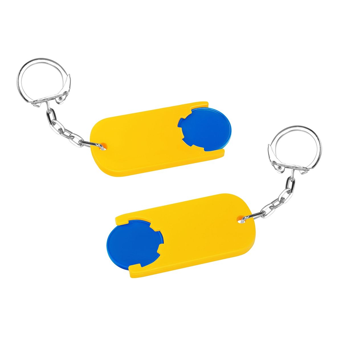 HE7439K-3-4Chiphalter mit 1€-Chip _Alpha_ blau_ gelb