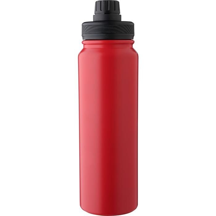 GI1206646-08Doppelwandige Flasche aus Edelstahl _800 ml_ Zinnia_ rot