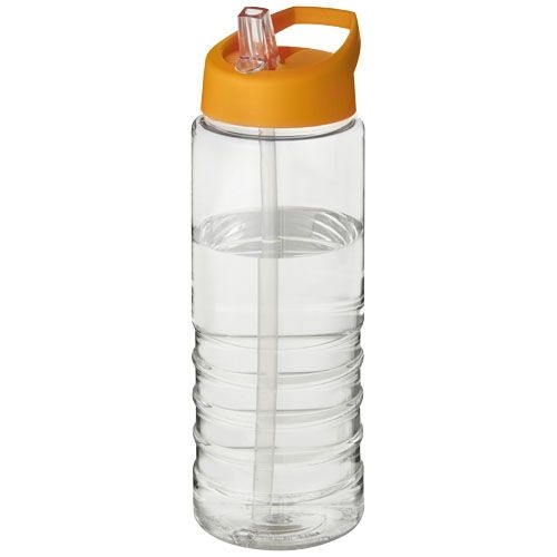 PF210877-9H2O Active® Treble 750 ml Sportflasche mit Ausgussdeckel_ transparent_orange