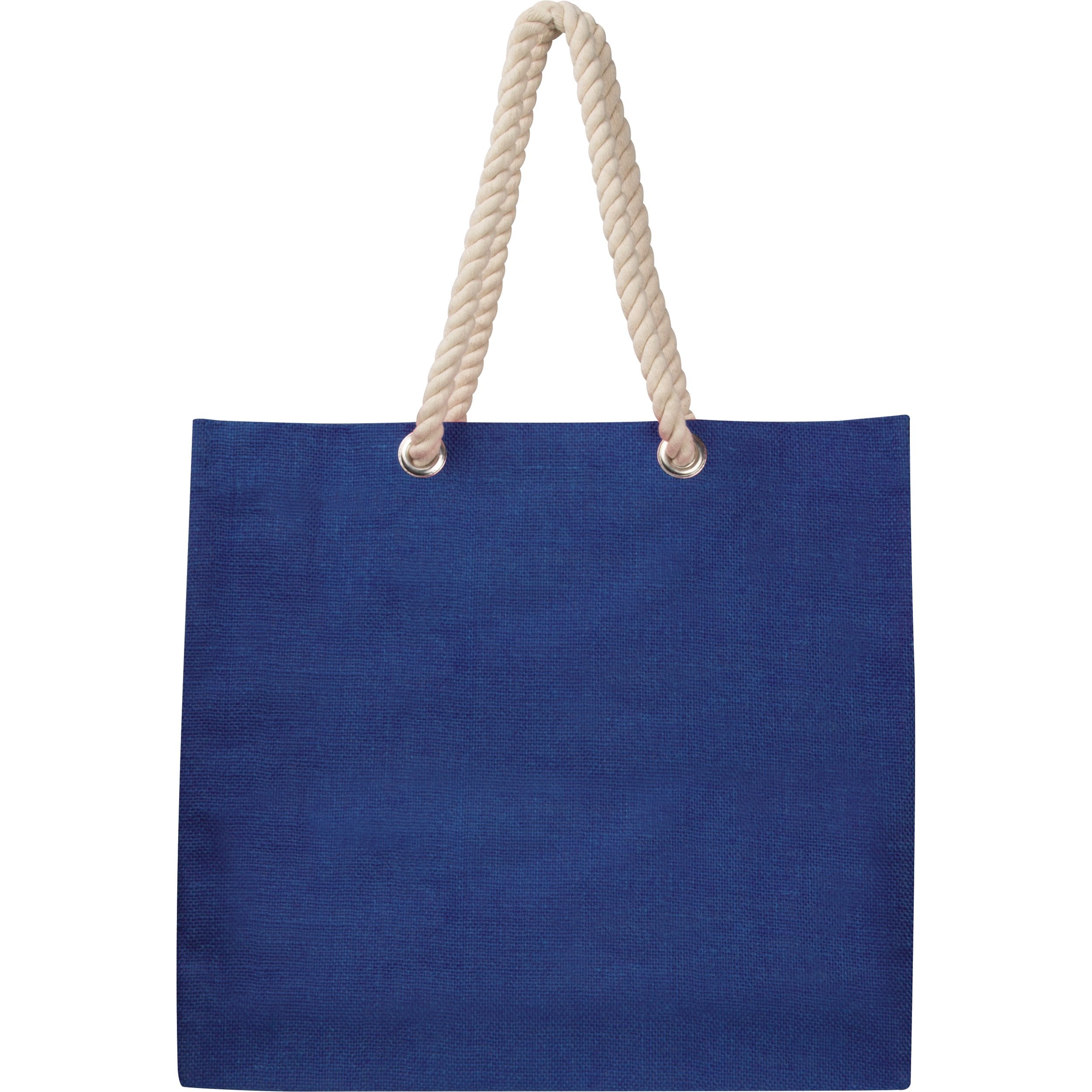 MA60865-04Jutetasche mit Kordelgriffen MILDRED_ blau
